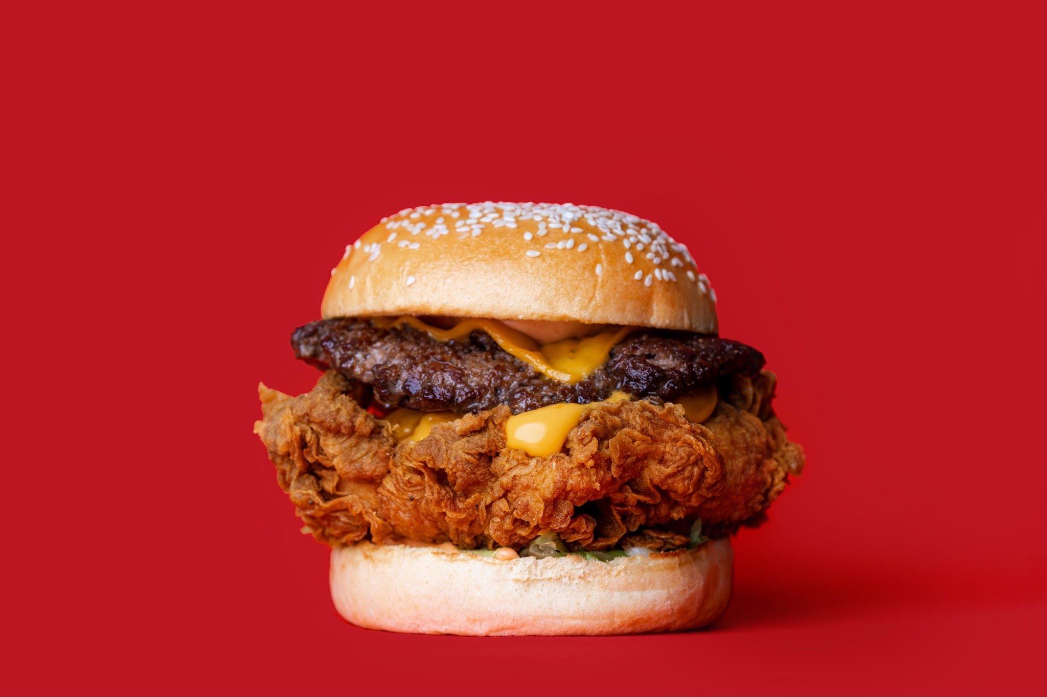 A burger from The Burger Firm in Croydon