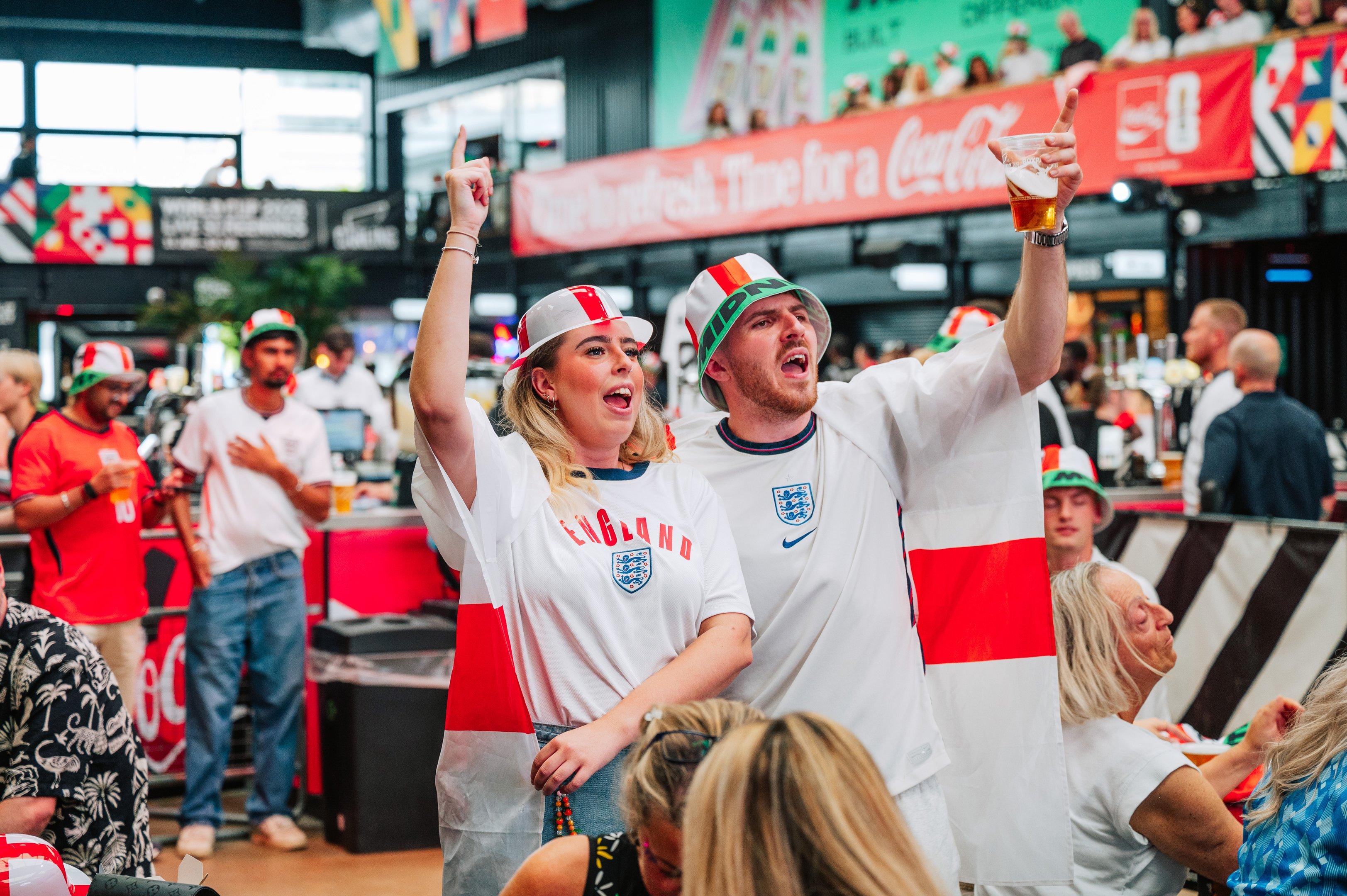 ENGLAND FANPARK: ENGLAND V SPAIN