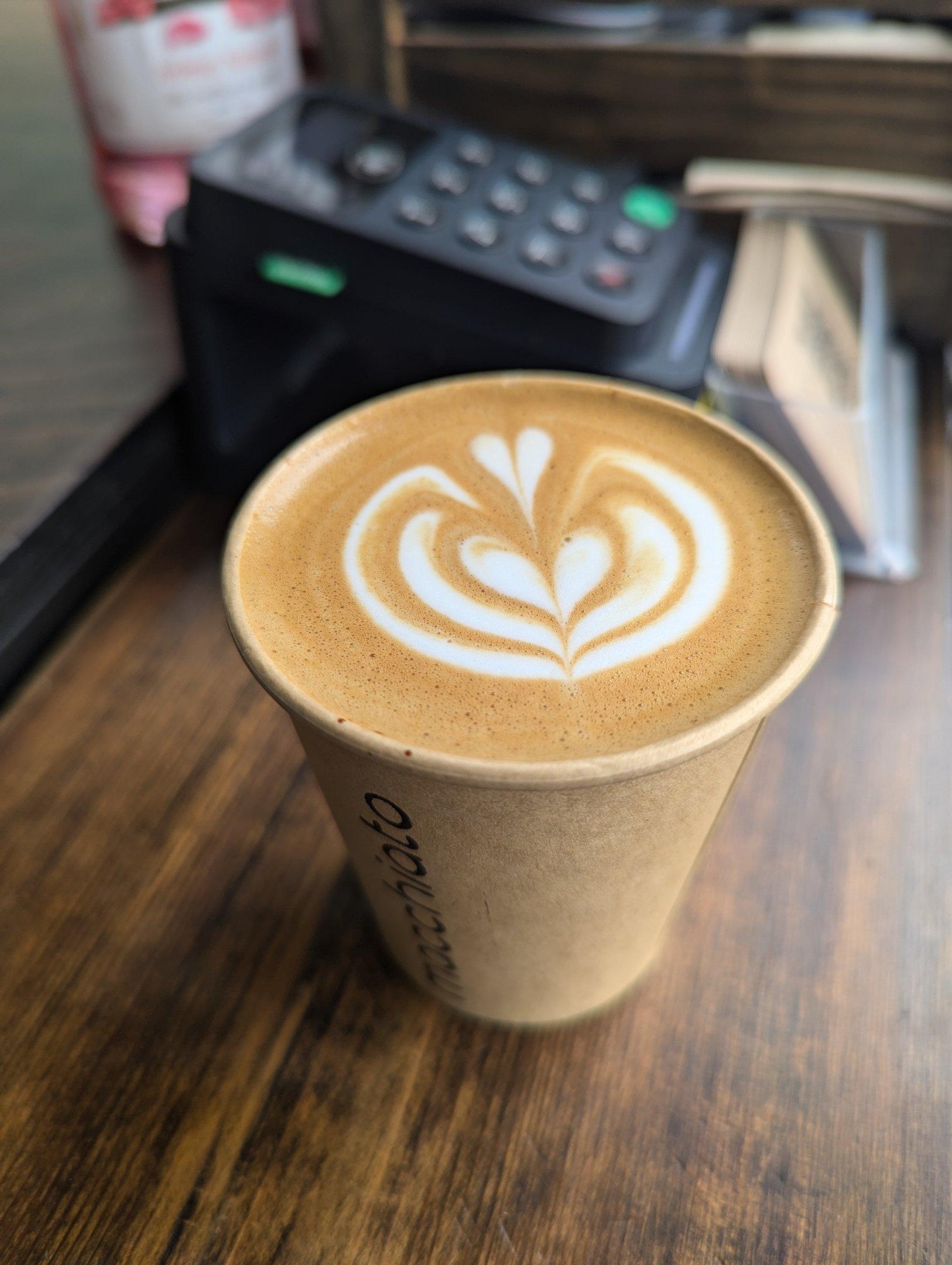 Coffee from Macchiato Coffee at Boxpark Shoreditch