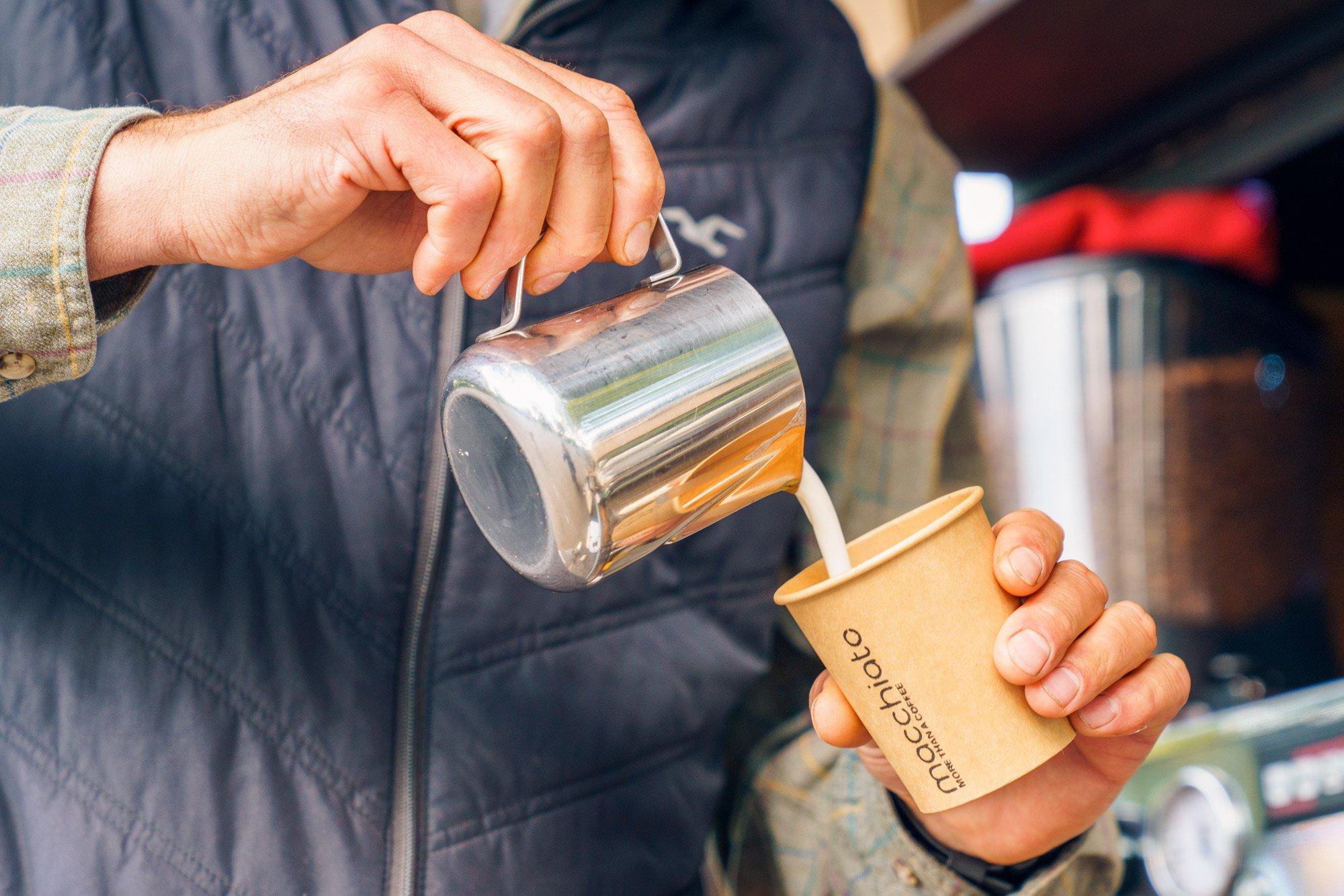 Coffee from Macchiato Coffee at Boxpark Shoreditch
