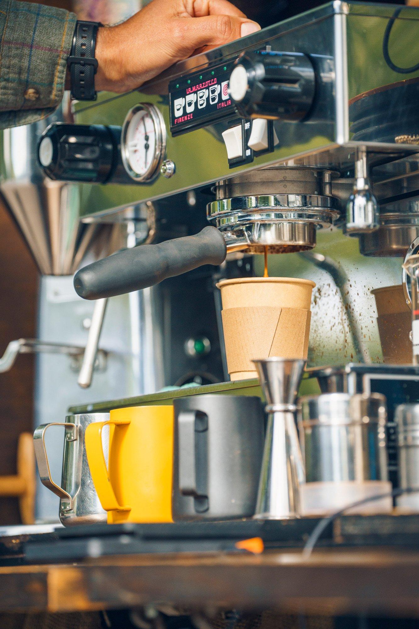 Coffee from Macchiato Coffee at Boxpark Shoreditch
