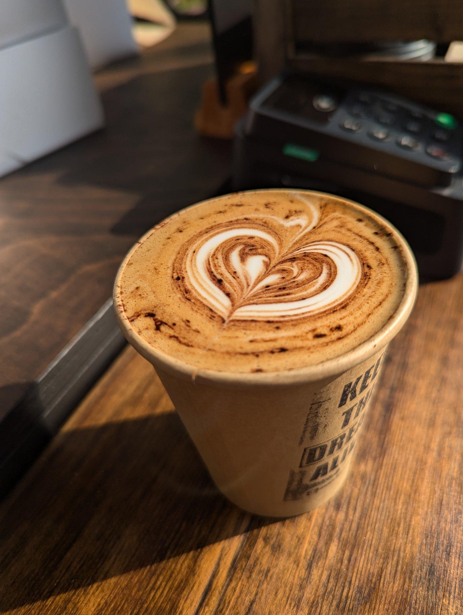 Coffee from Macchiato Coffee at Boxpark Shoreditch