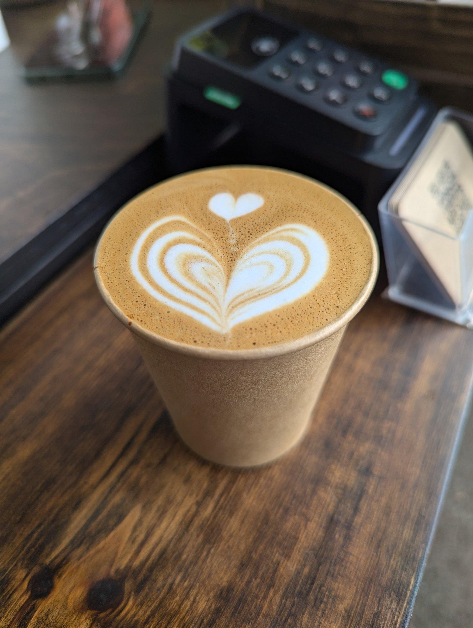 Coffee from Macchiato Coffee at Boxpark Shoreditch