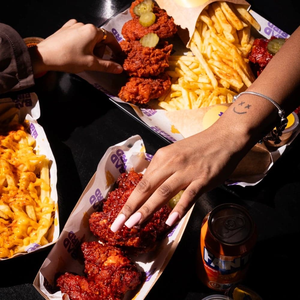 A selection of food from BadBird