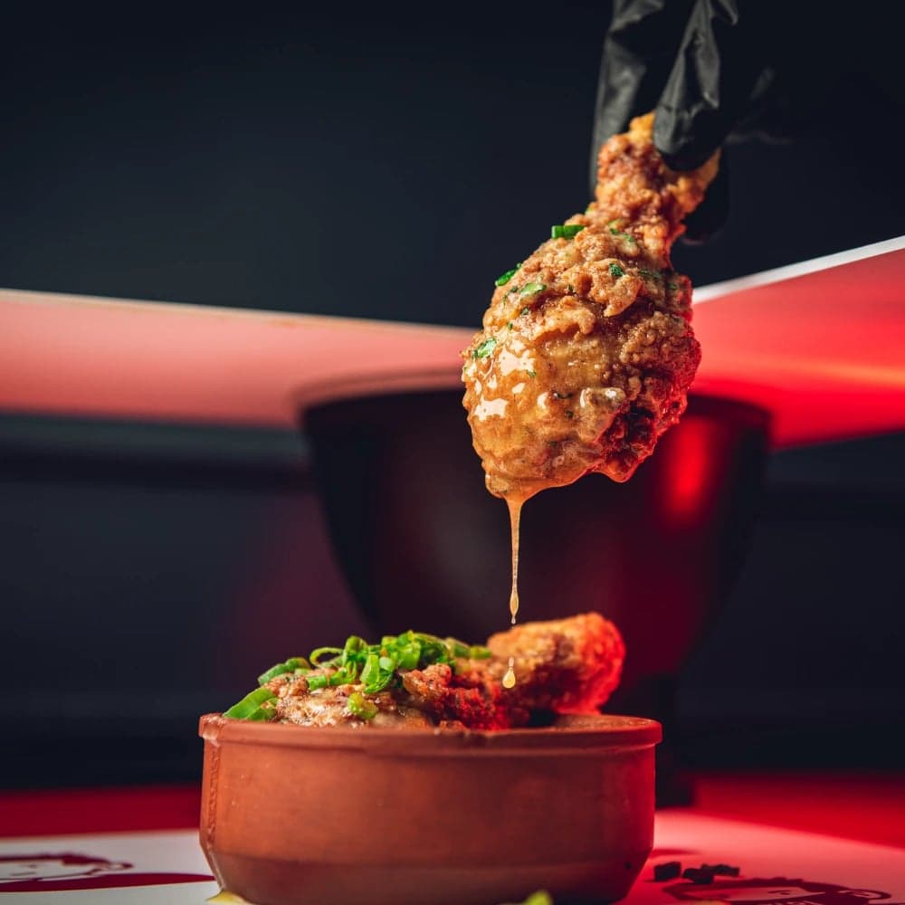 Food from Kiki's Fried Chicken at BOXHALL in Liverpool Street