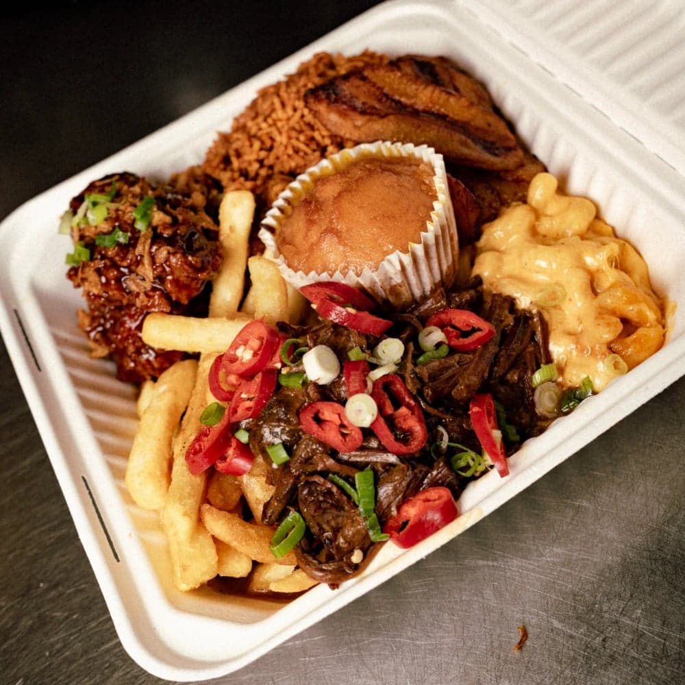 Food from Wingerz Wingz at BOXPARK in Shoreditch