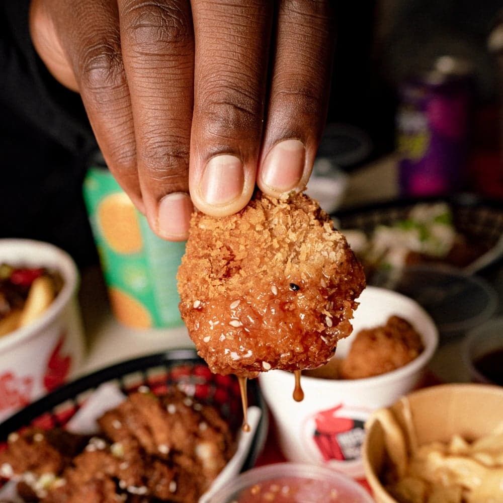 Food from Wingerz Wingz at BOXPARK in Shoreditch