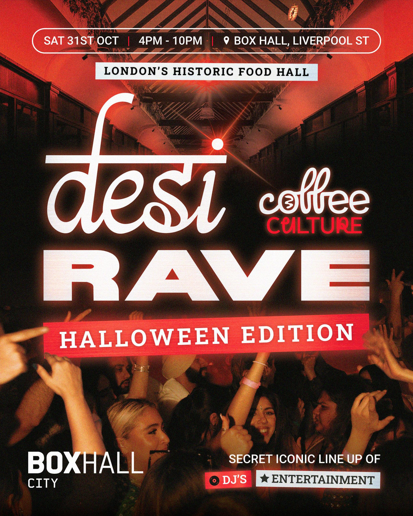 Coffee Culture Presents: DESI HAUNTED HALL - Day-to-Night Rave