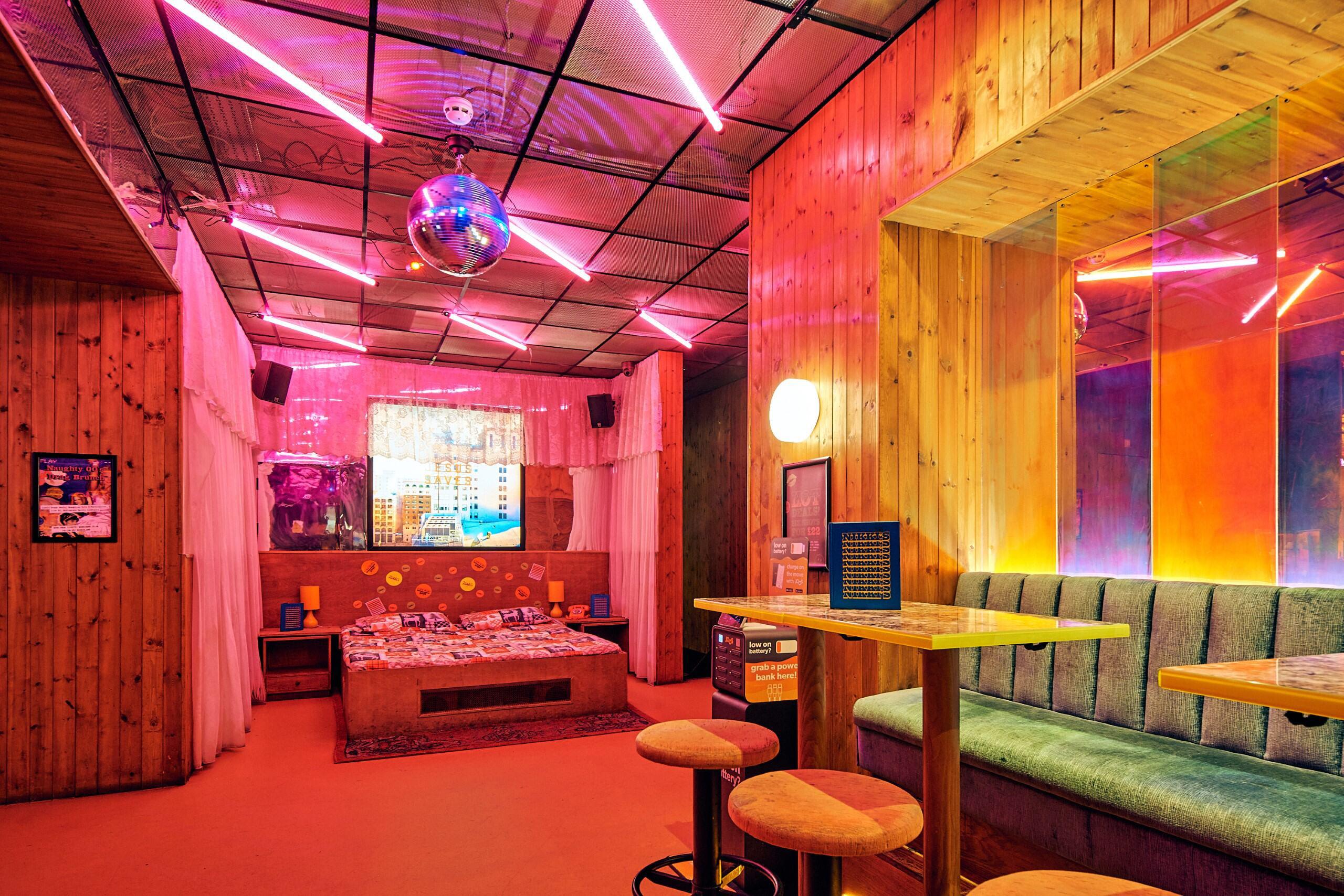 Internal angle of Nikki's bar in Shoreditch