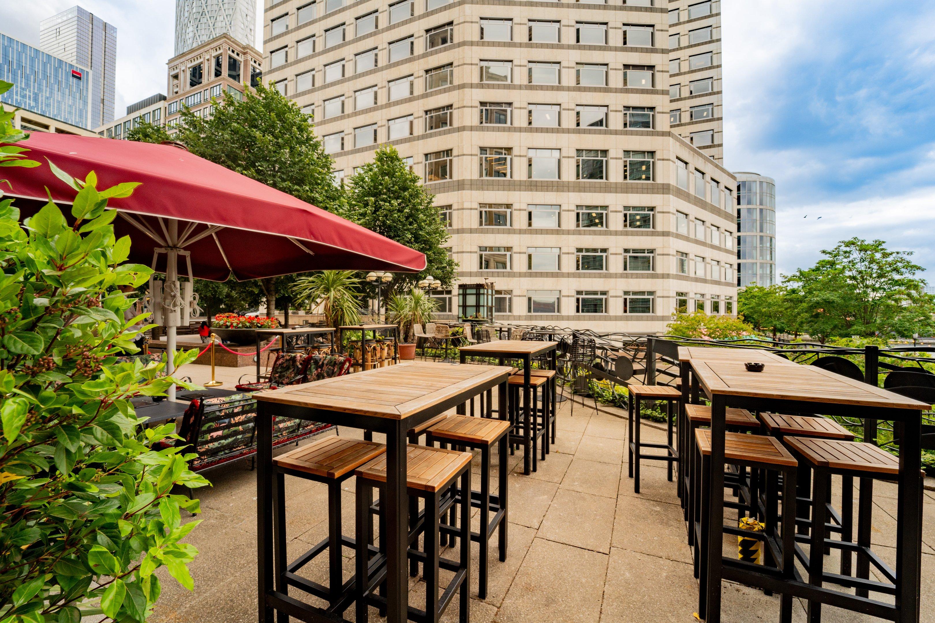 Outside Area at The Cocktail Club in Canary Wharf