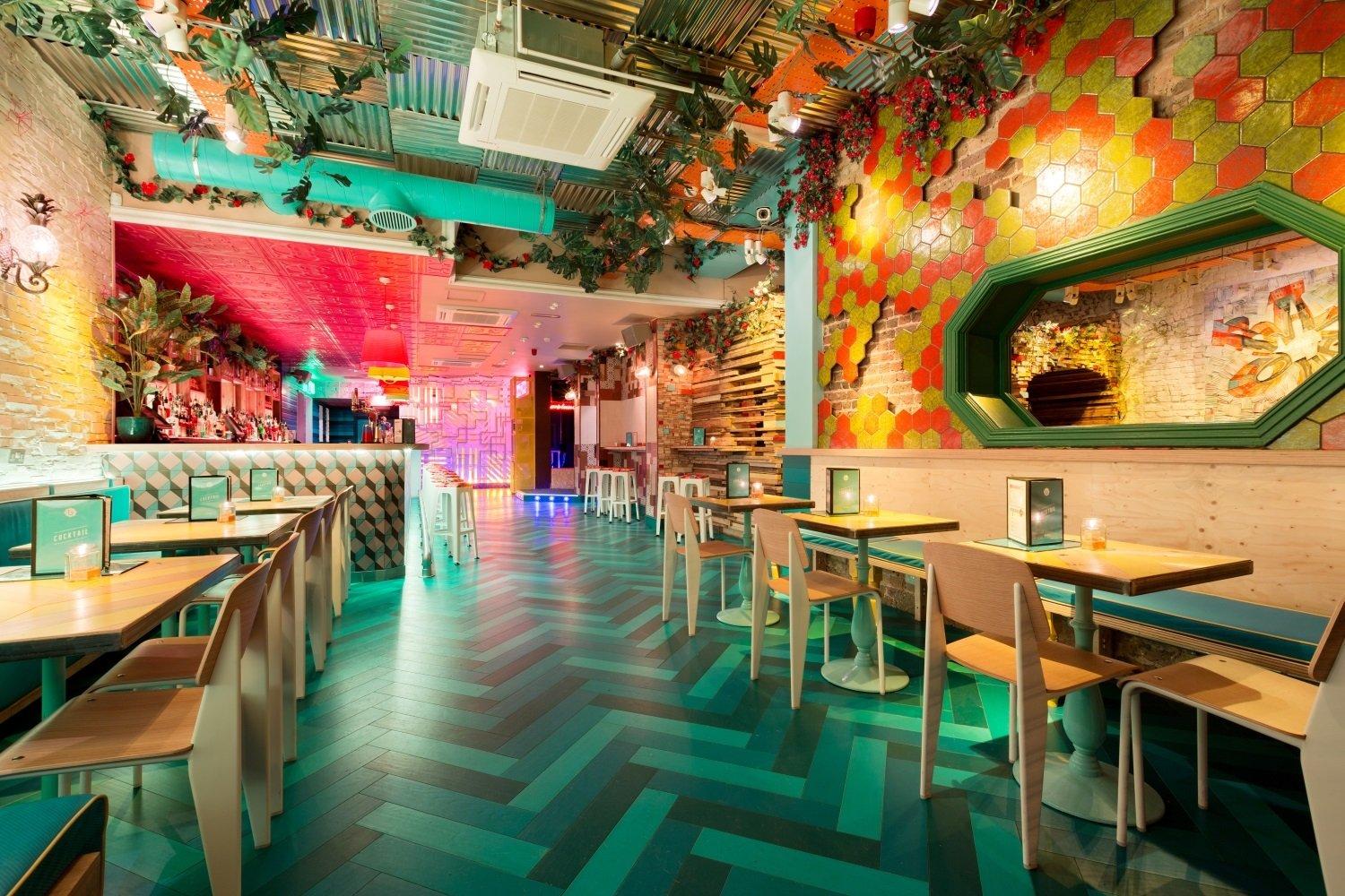 Restaurant Area at Barrio Bar in Shoreditch