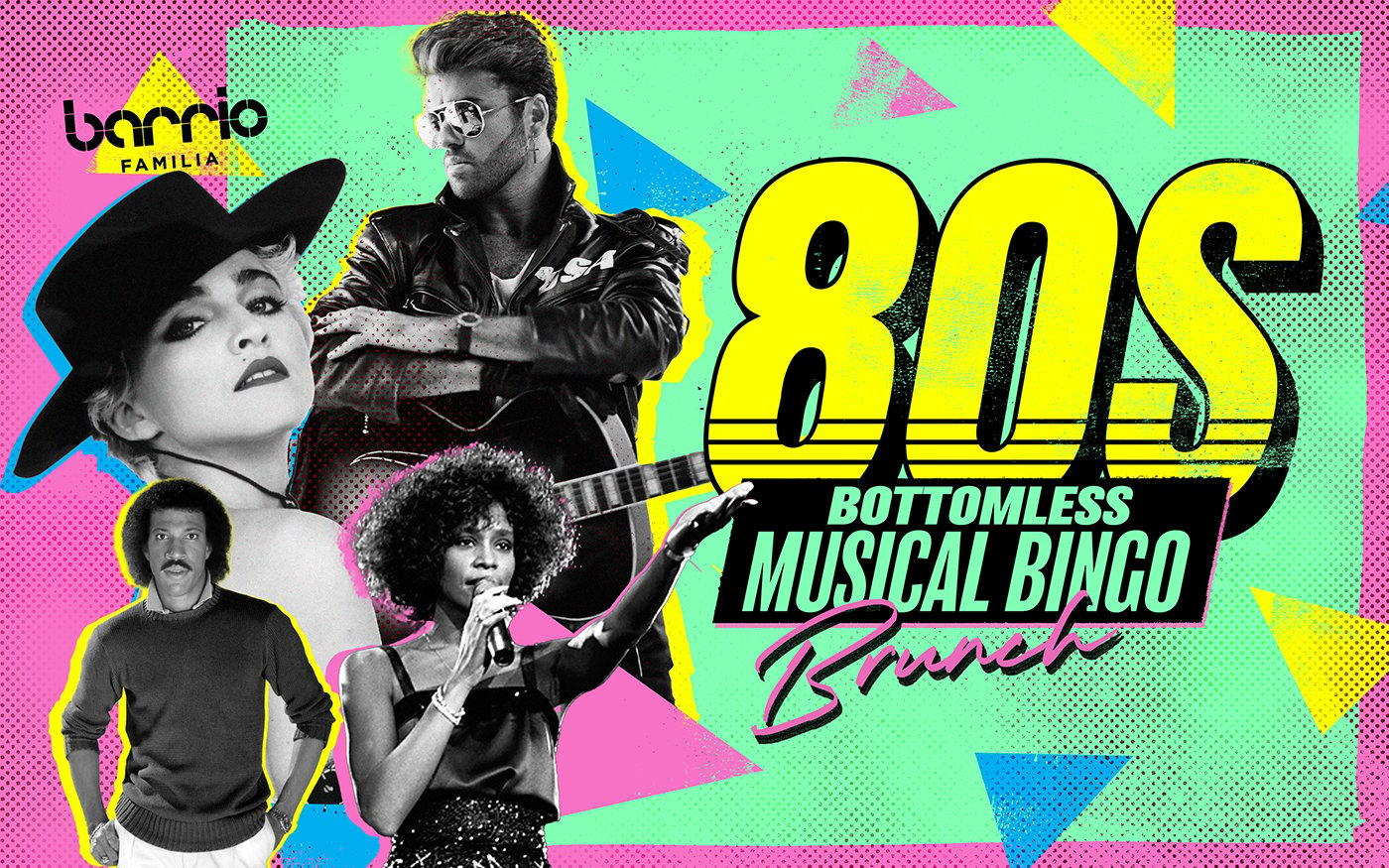 80s Bottomless Brunch Musical Bingo at Barrio Bars