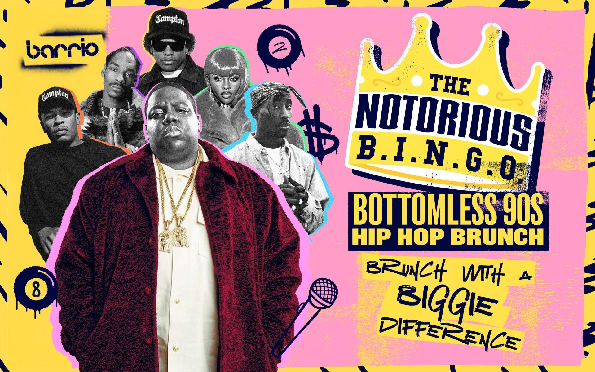 90s Hip Hop Bottomless Brunch at Barrio Bars