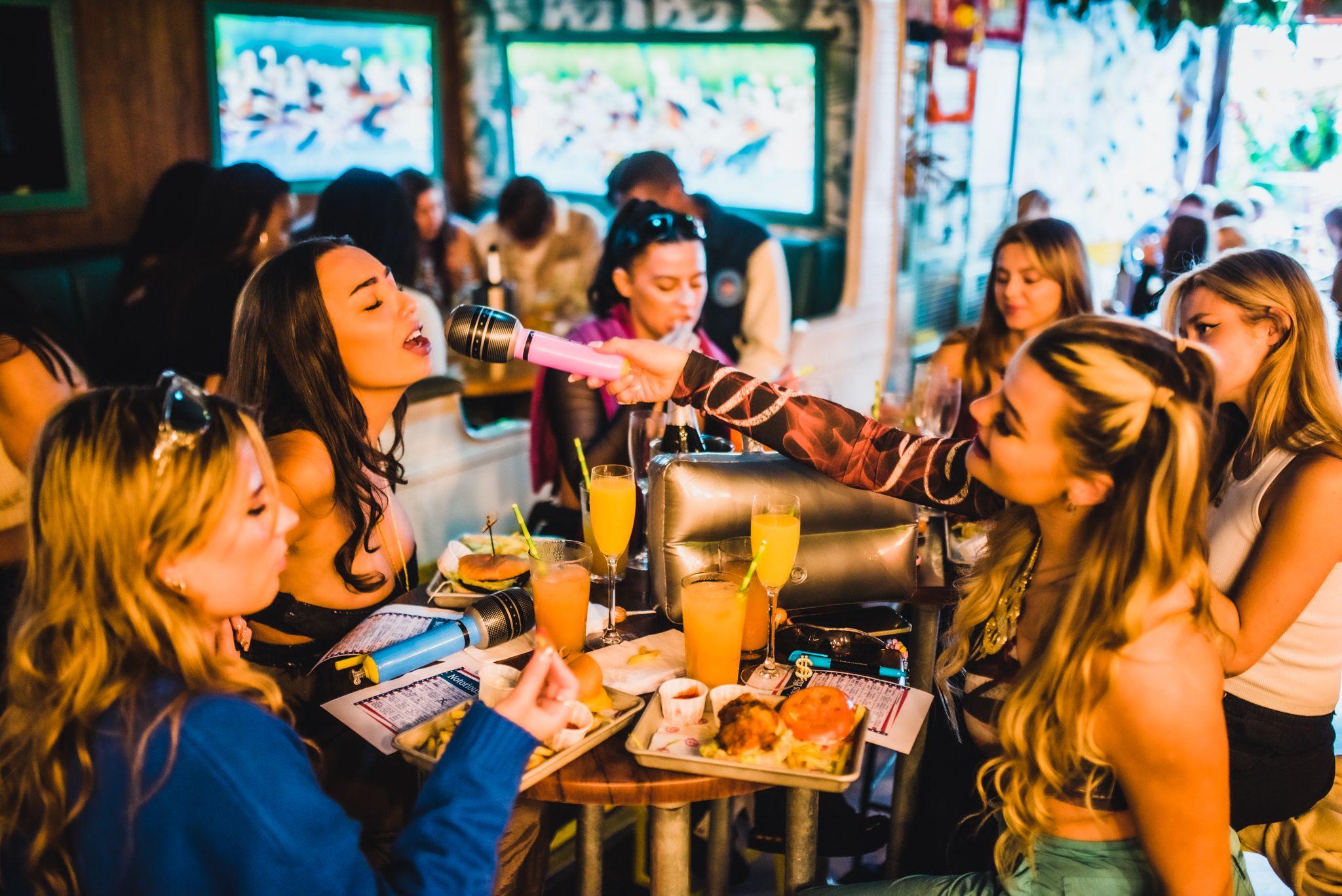 Women enjoying a Bottomless Brunch at a Barrio Bar in London 