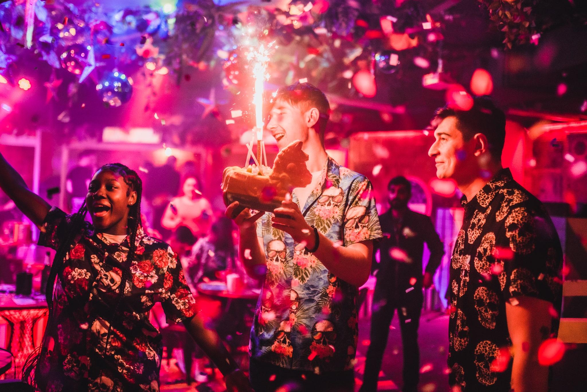 Bottle Sparklers at Barrio Bars