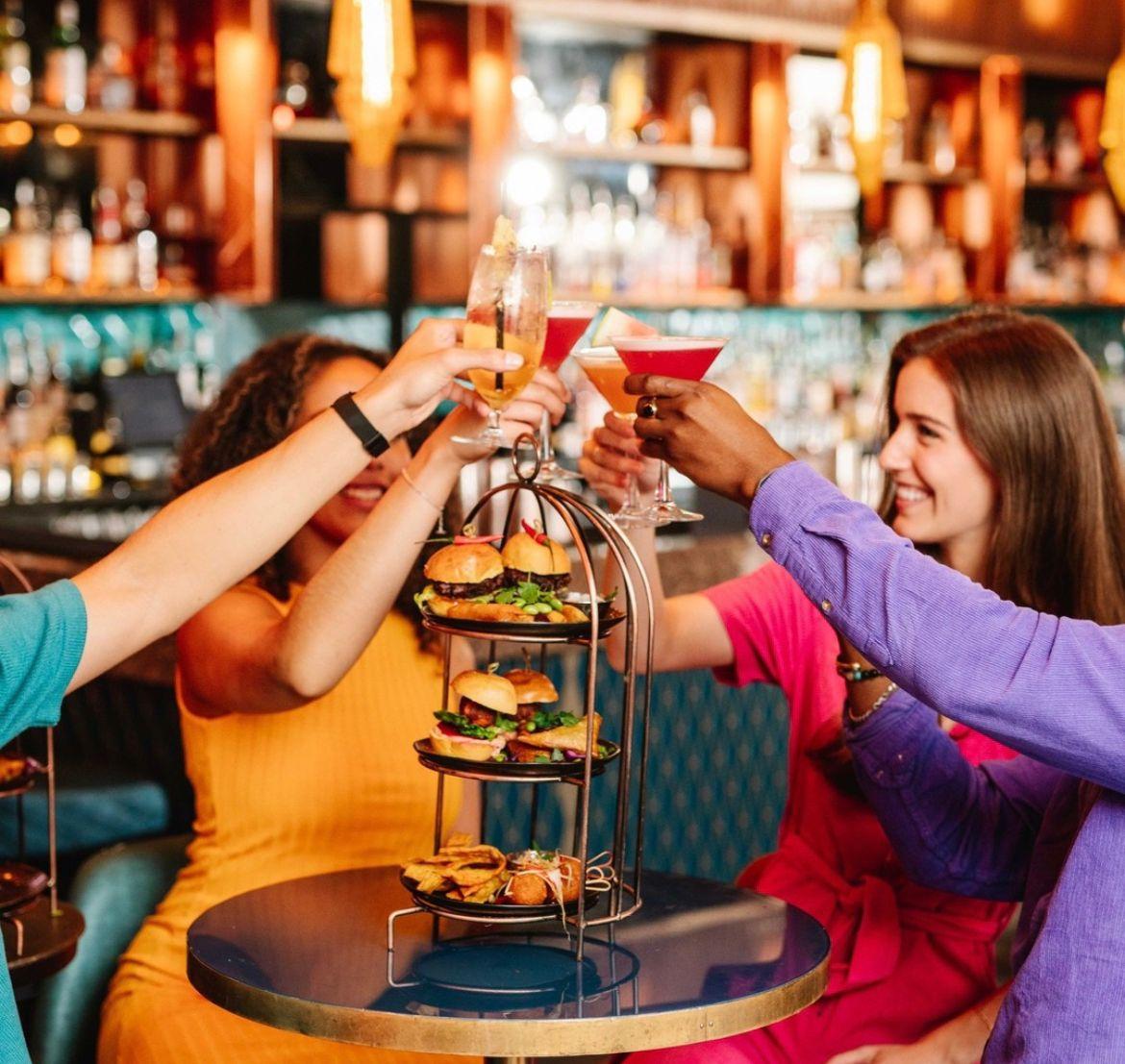 Women Enjoying a Bottomless Brunch at Dirty Martini