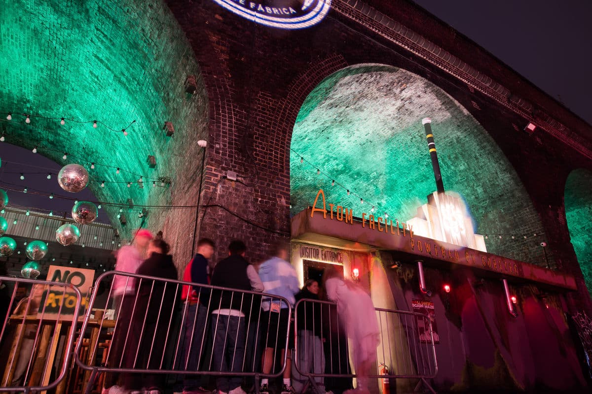 People waiting to enter the Scaremaze at Luna Springs Digbeth