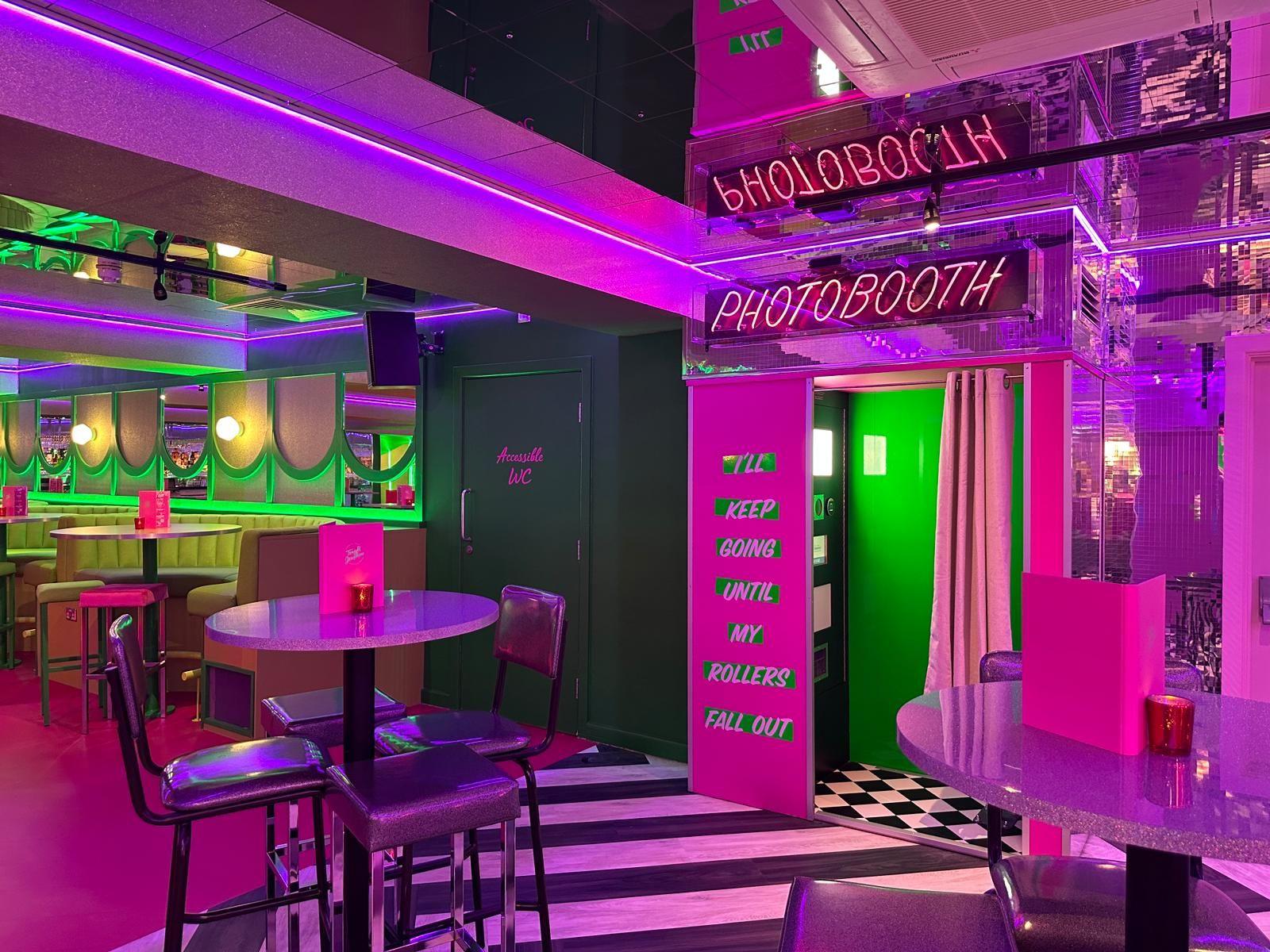 Photobooth area in Tonight Josephine Liverpool