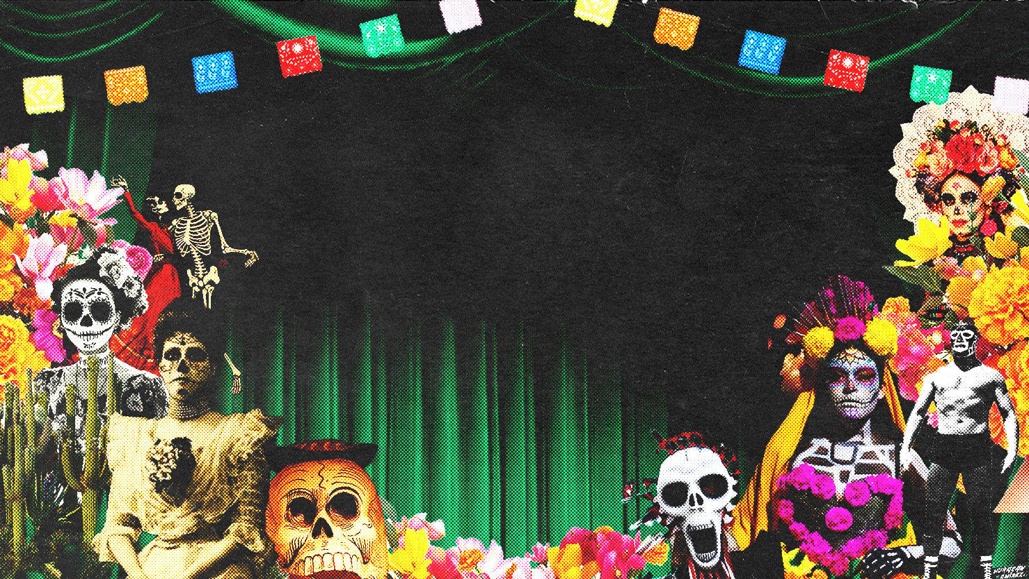 Day of the Dead themed background image