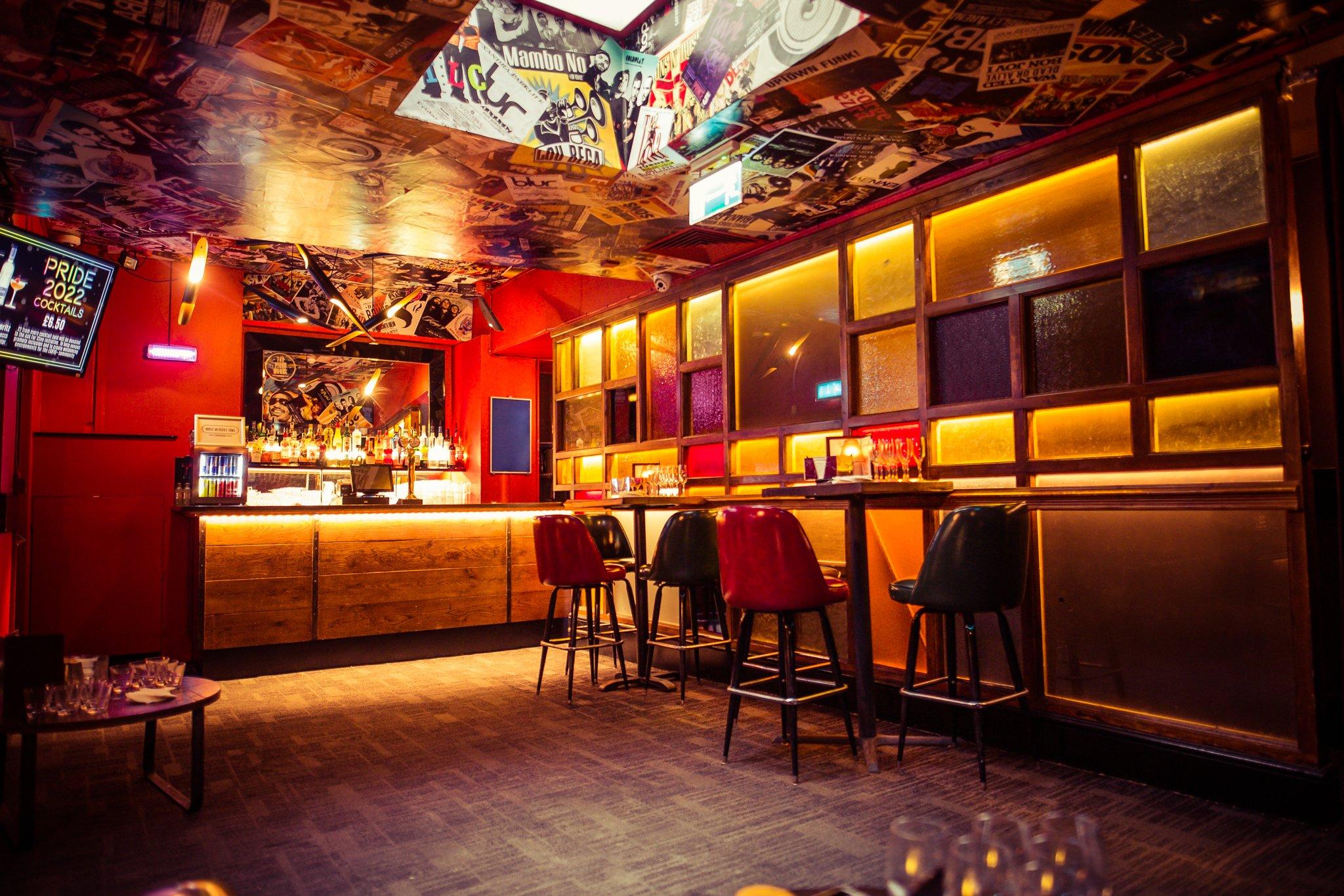 A shot of the vinyl room private area in Piano Works Farringdon