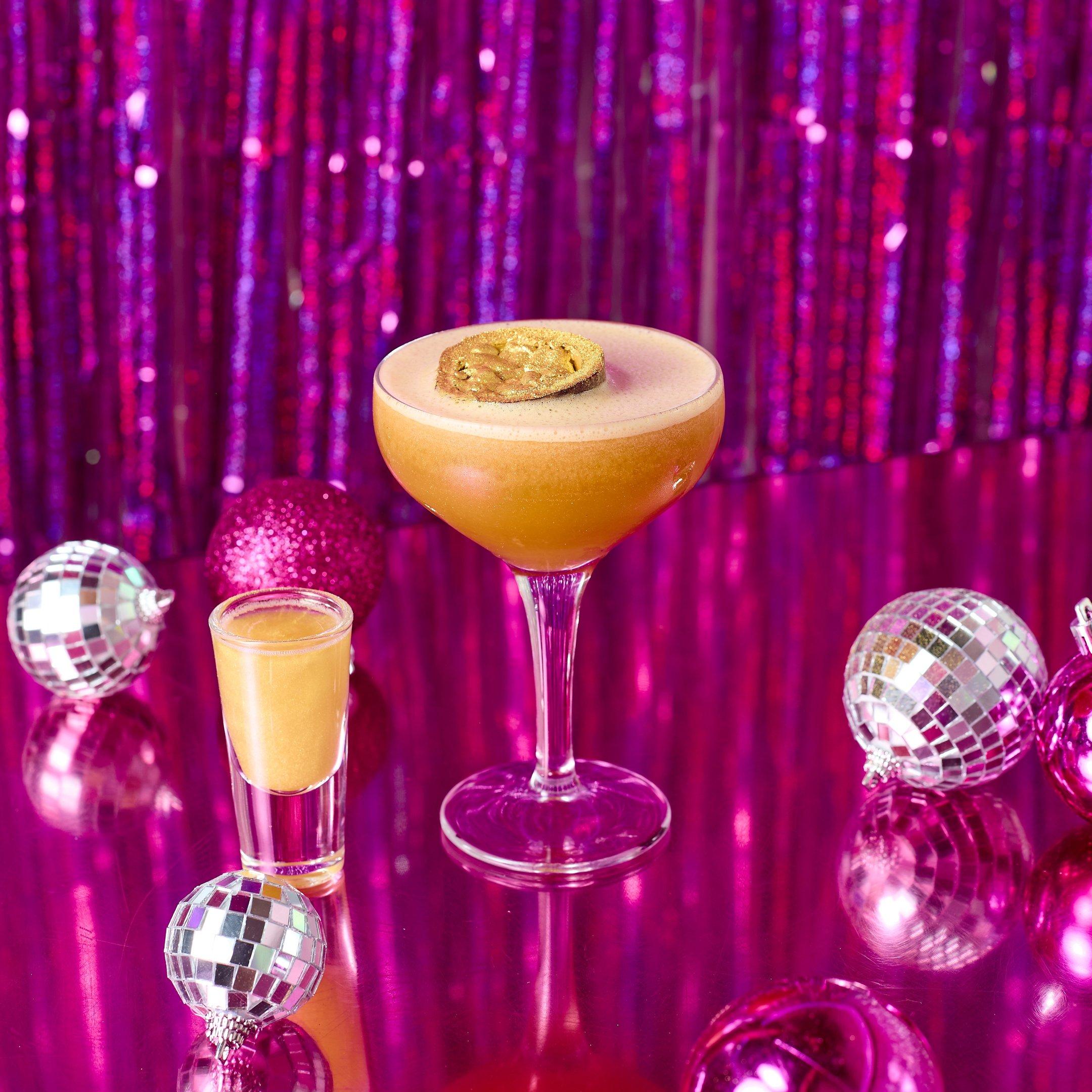 Gold Pornstar Martini with a Gold Prosecco shot 