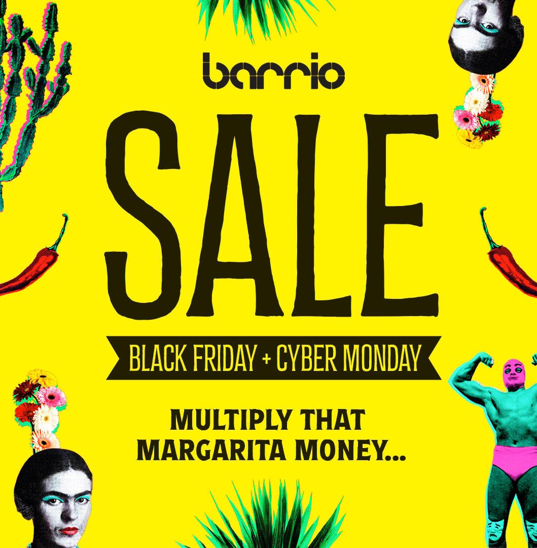 Barrio Sale - Black Friday and Cyber Monday