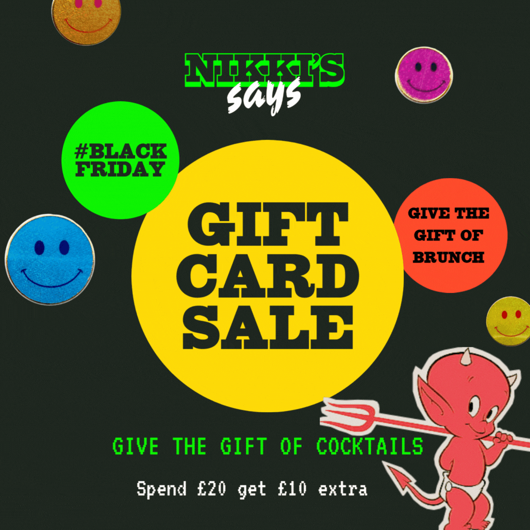 Black friday gift card sale nikki s shoreditch