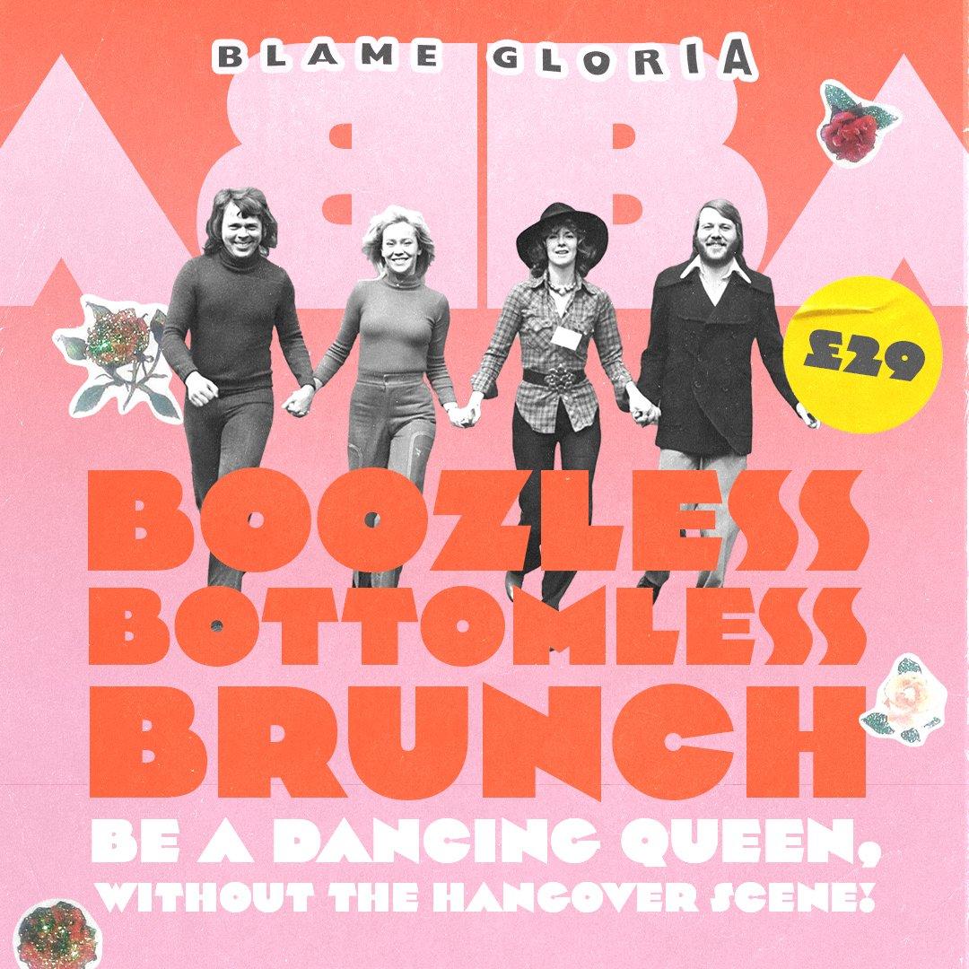 Abba Boozeless Bottomless Brunch at Blame Gloria