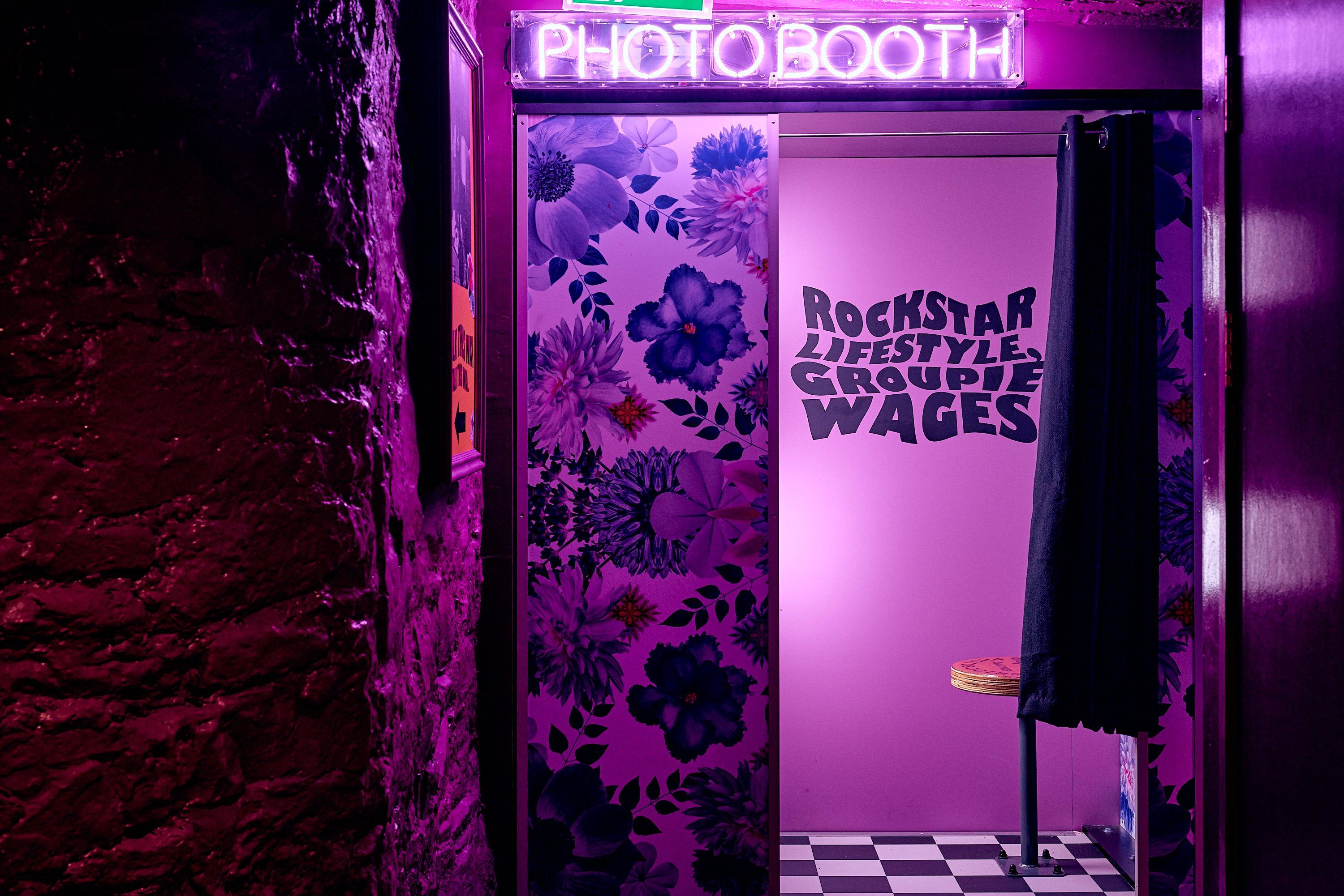 An image of a photobooth in Blame Gloria Bristol