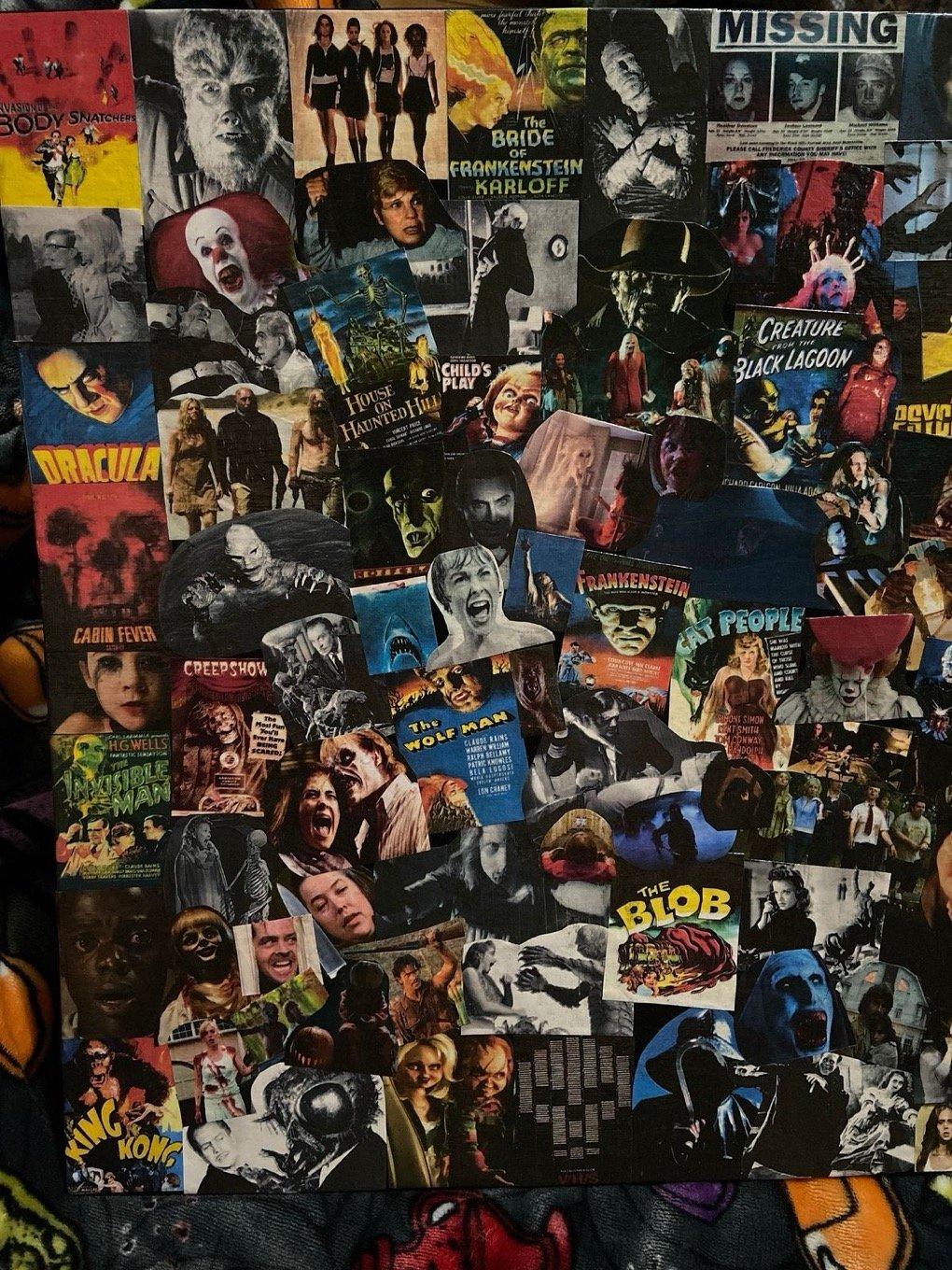 A collage of iconic film and tv images