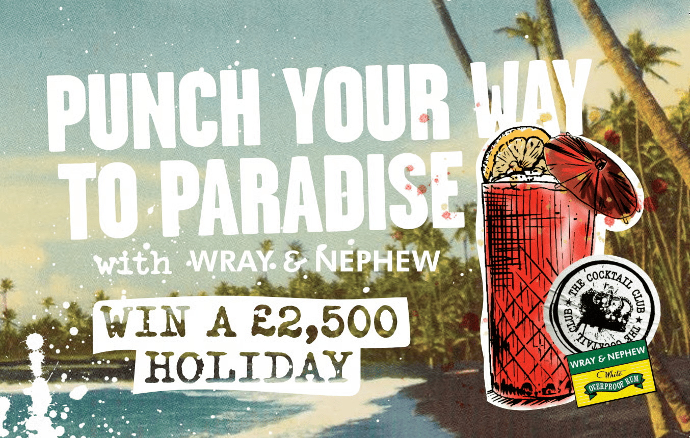 Punch your way to paradise with Wray & Nephew - win a £2,500 holiday at The Cocktail Club