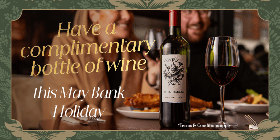 Complimentary Bottle of Wine at The Chapter Collection | Book Now for May Bank Holiday