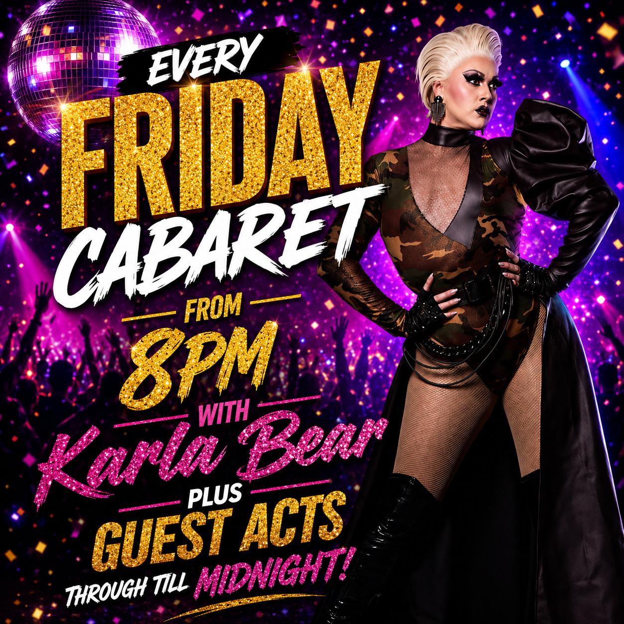 Friday Night Cabaret from 8pm