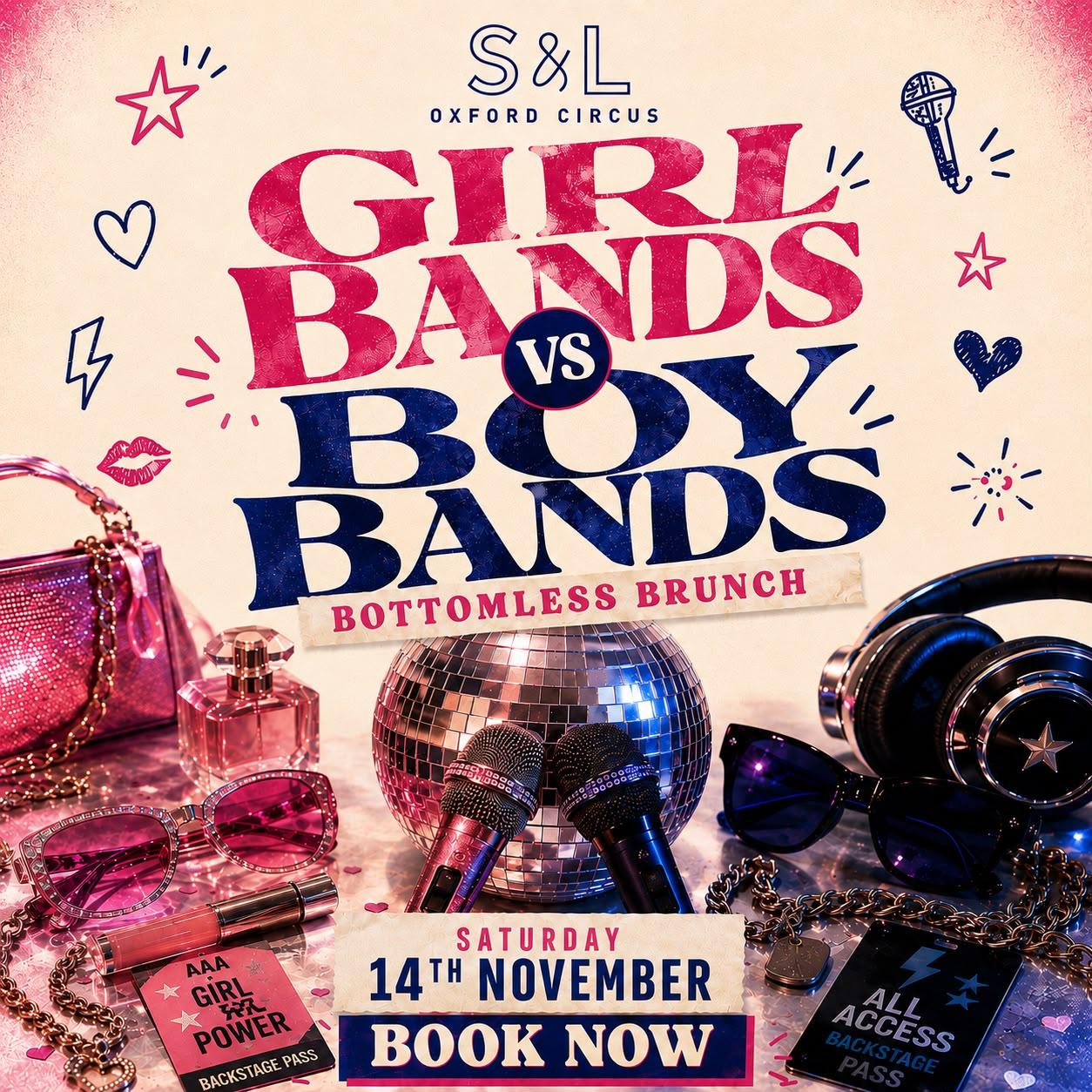 Girl Bands vs Boy Bands Brunch!