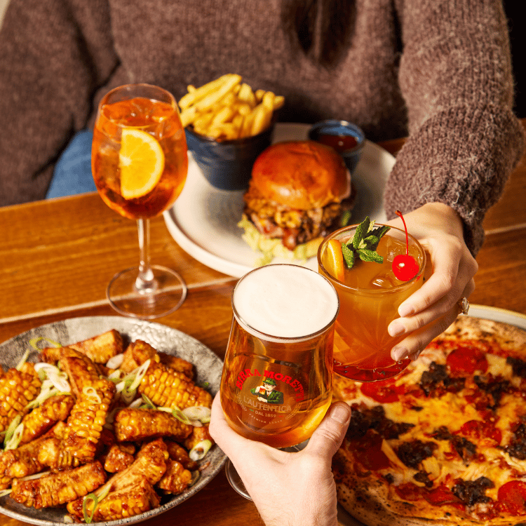 Bottomless Brunch dishes at Walkabout