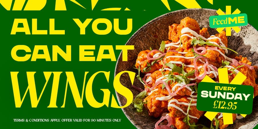 All You Can Eat Wings Every Sunday