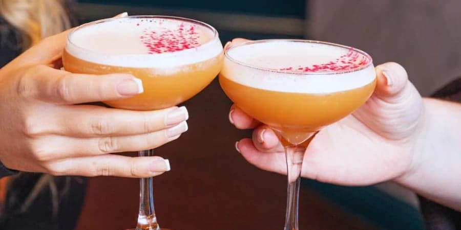Toasting pornstar martinis