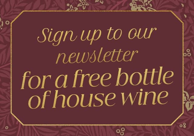 Free House Wine Sign Up Offer
