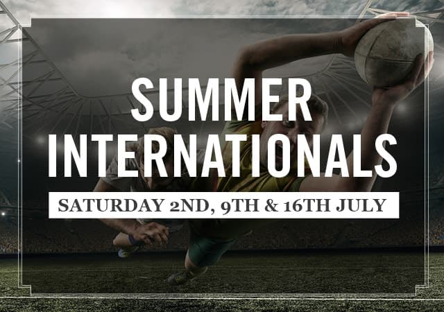 Watch Rugby Summer Internationals live at The Chapter Collection pub in your local area