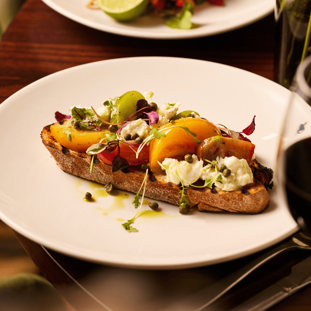 Buffalo Mozzarella Bruschetta at The Chapter Collection