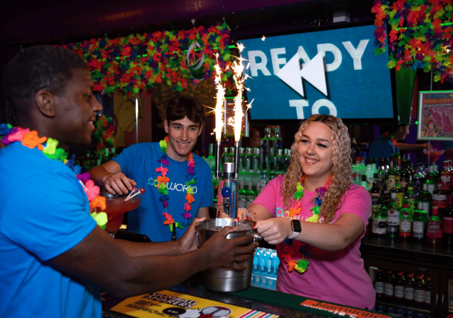 Popworld Staff at the Bar