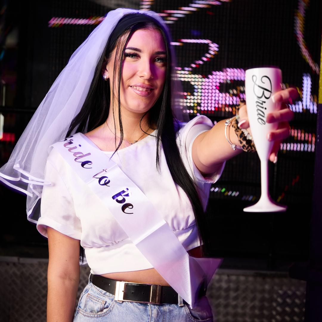 Bride to be at Popworld