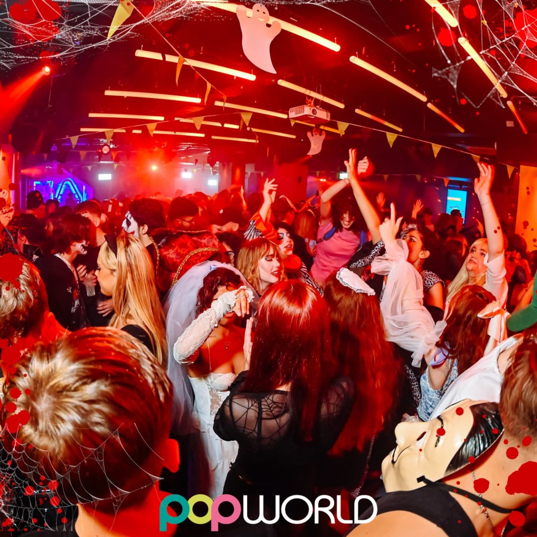 Popworld dancefloor at Halloween