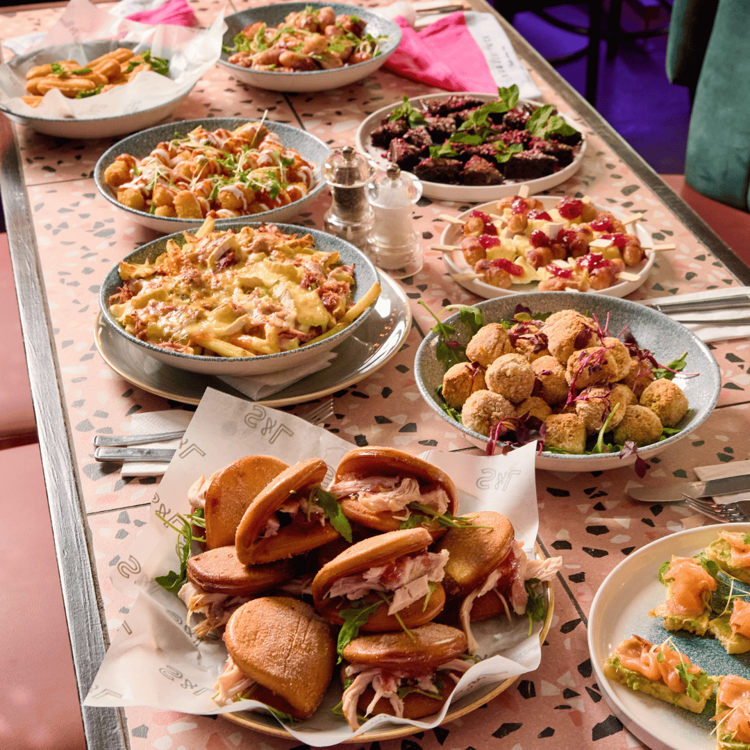 Festive Buffet Dishes at Slug & Lettuce