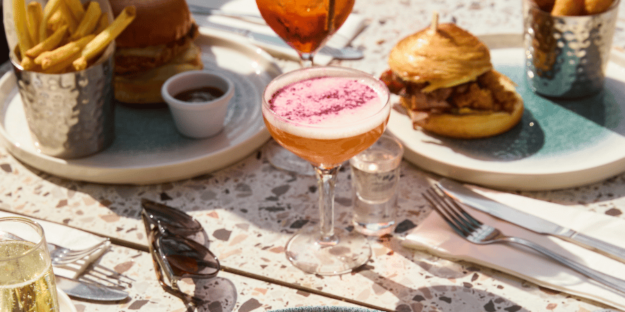 Sunglasses and cocktails