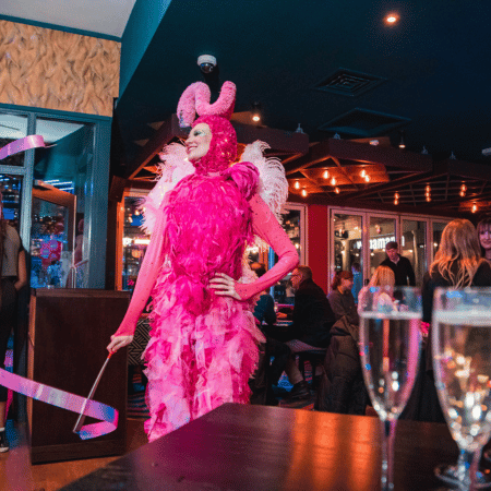 Flamingo dancer at Slug and Lettuce Birmingham