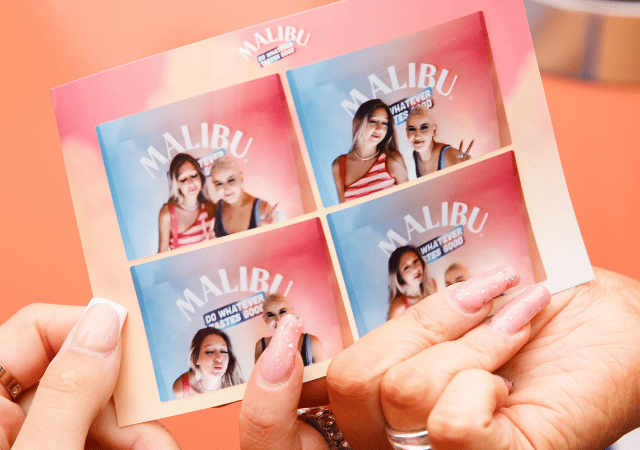 Polaroid pictures Malibu Confessions Booth