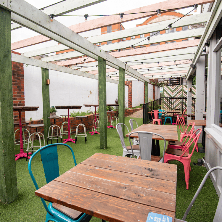 view of beer garden