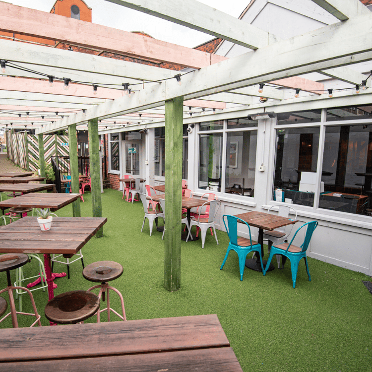 beer garden shelter