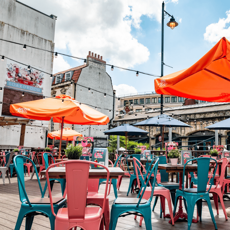 sunny Slug & Lettuce beer garden